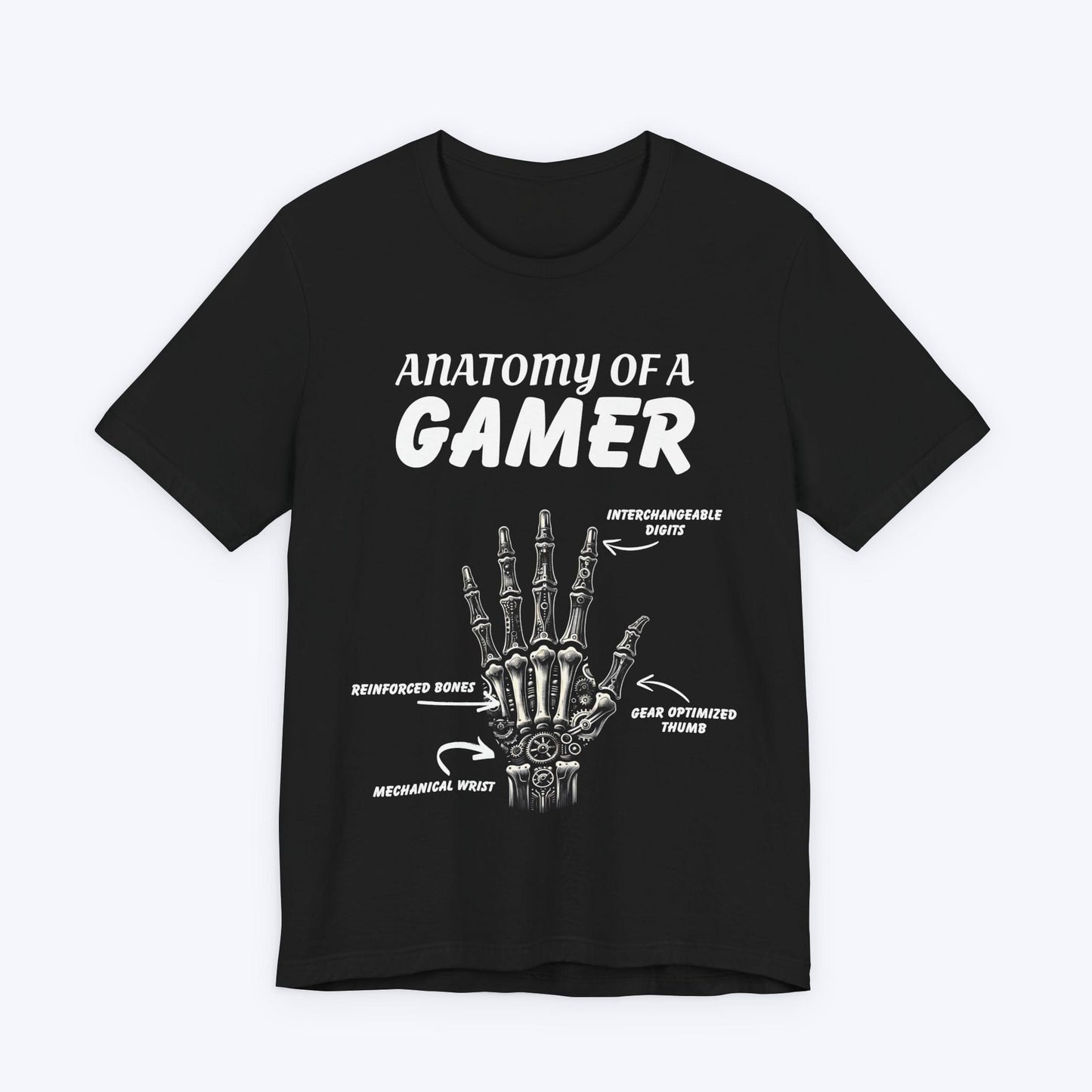 T-Shirt Black / S Anatomy of a Gamer (Mechanical Hand) T-shirt