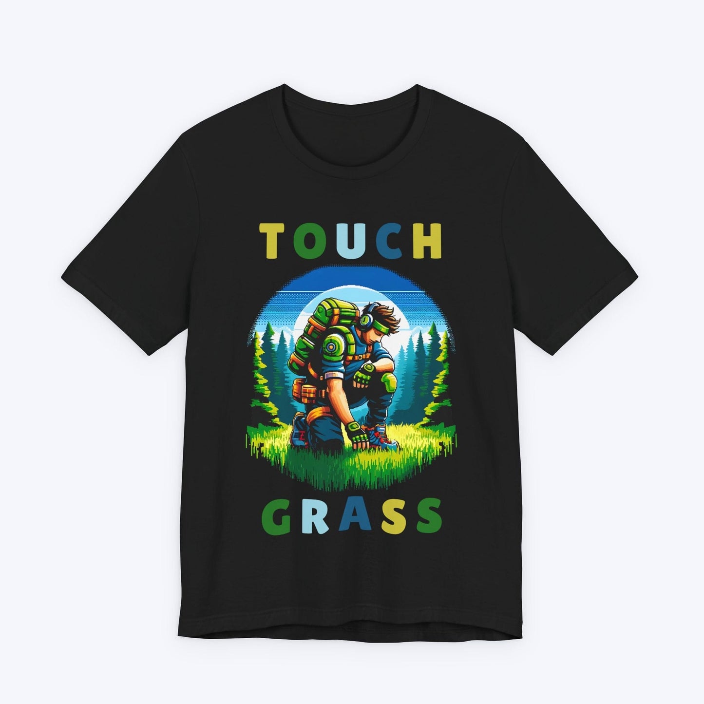 T-Shirt Black / S Touch Grass (Nature) T-shirt