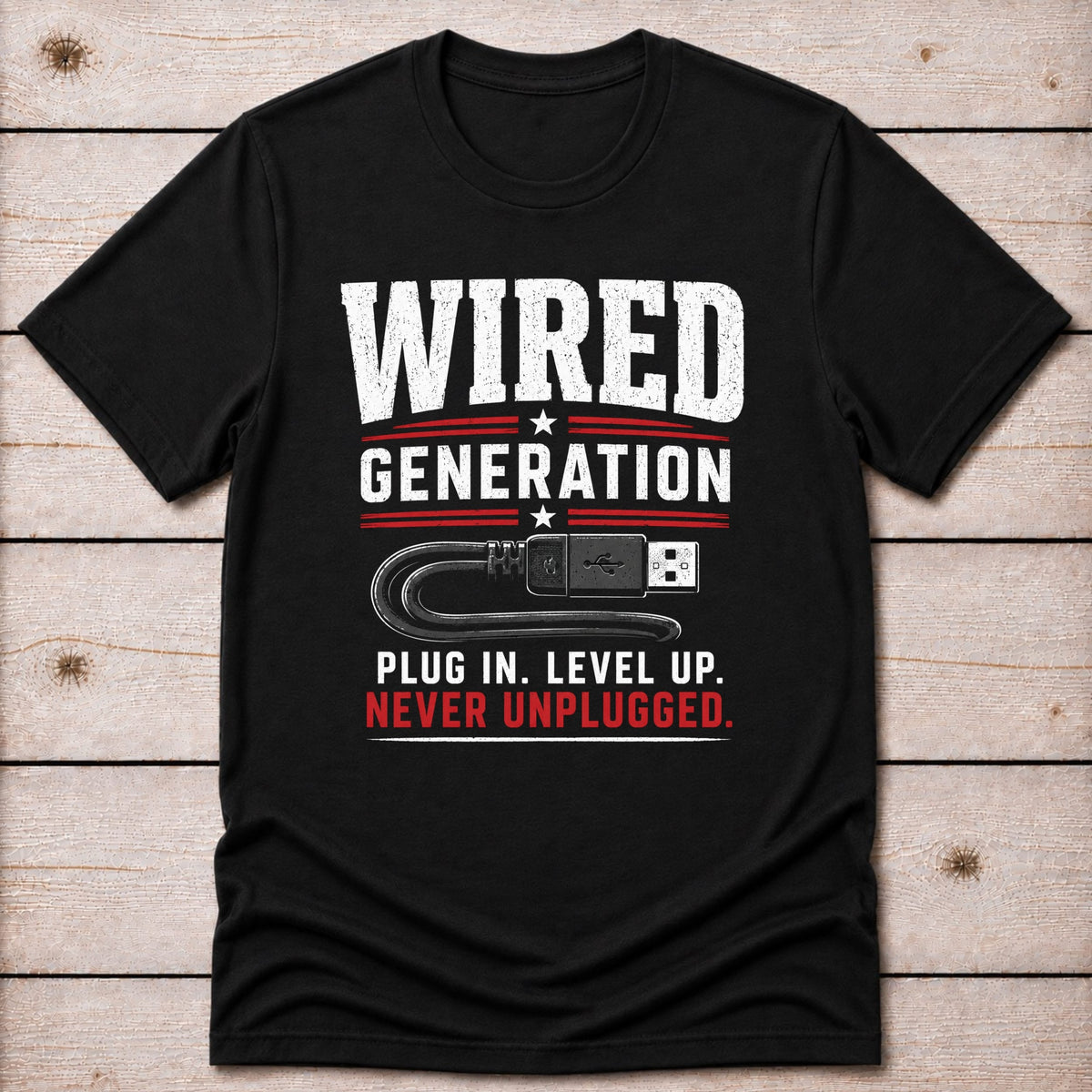 T-Shirt Black / S Wired Generation T-shirt