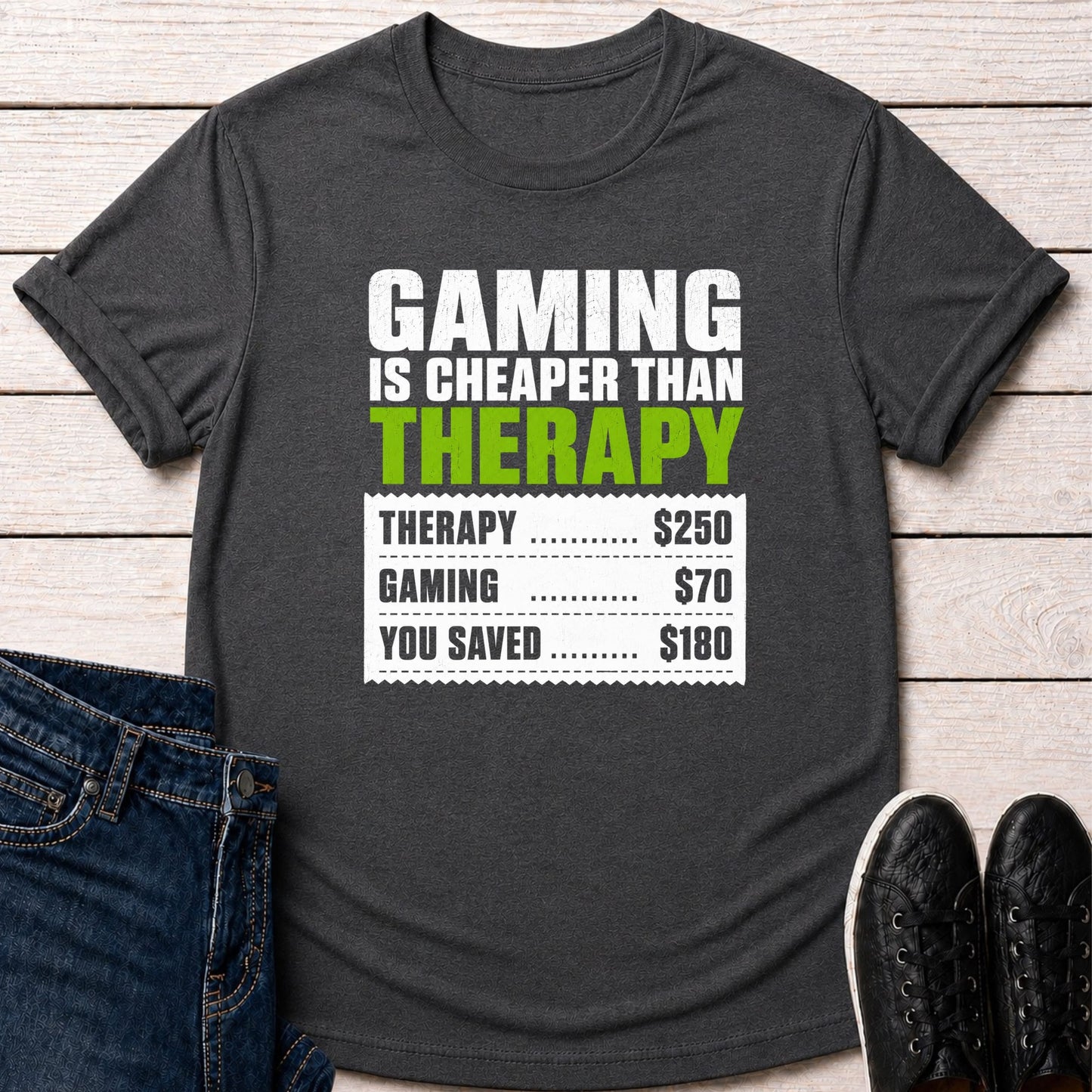 T-Shirt Dark Grey Heather / S Gaming Therapy T-Shirt