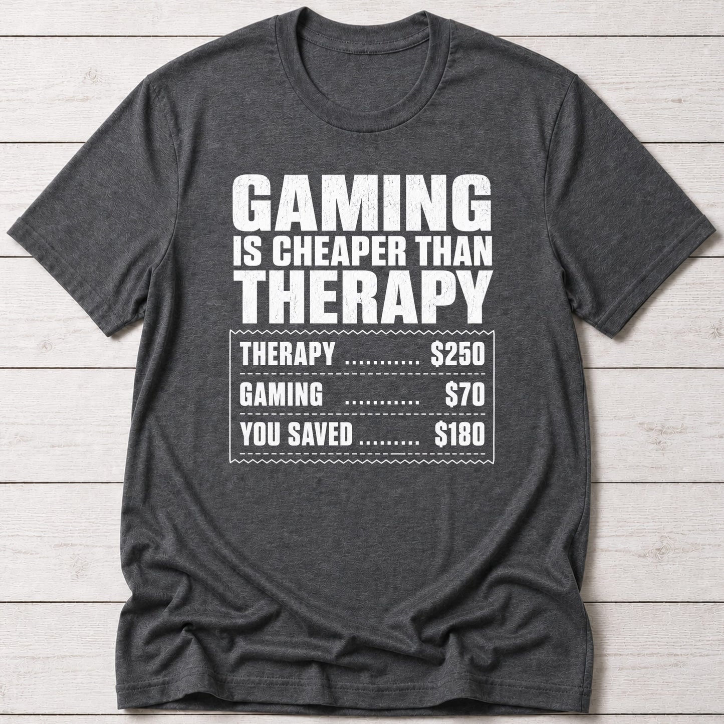 T-Shirt Dark Grey Heather / S Gaming Therapy T-Shirt