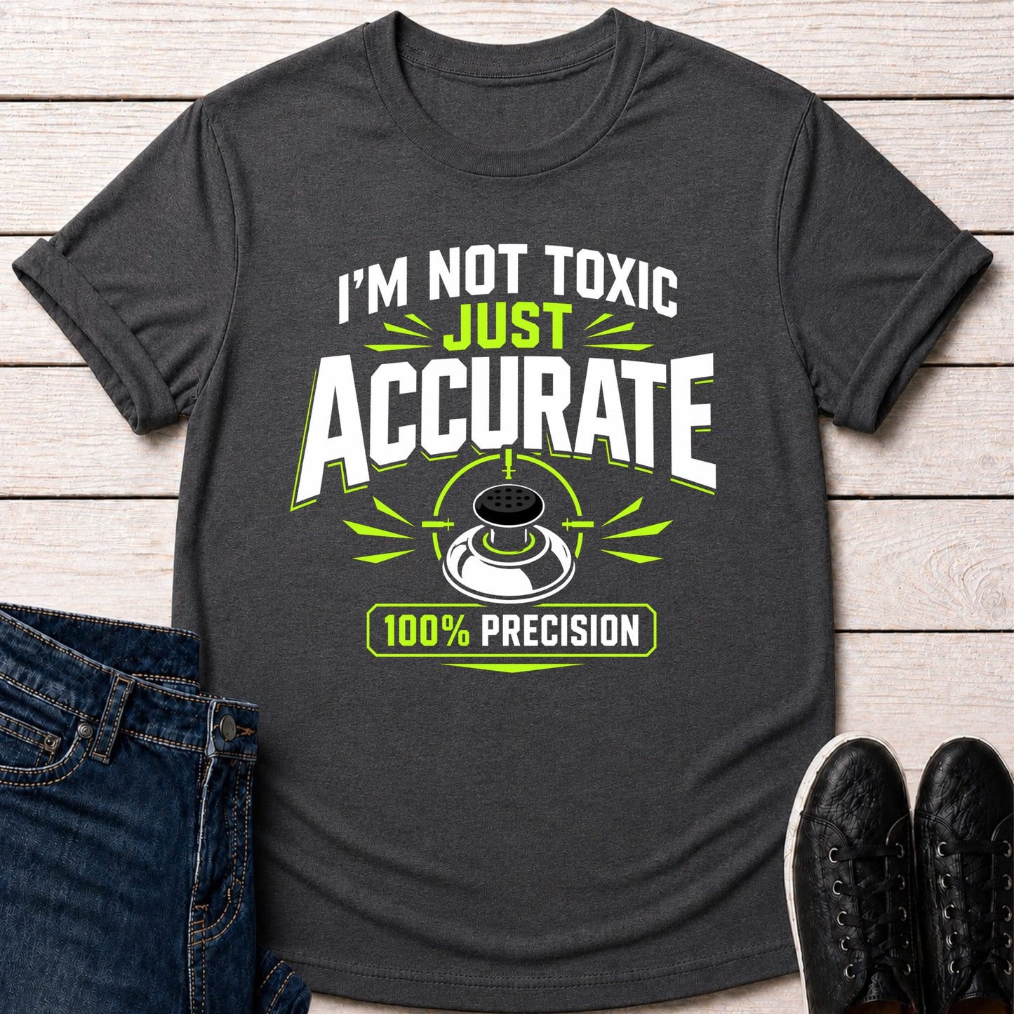 T-Shirt Dark Grey Heather / S Just Accurate T-shirt