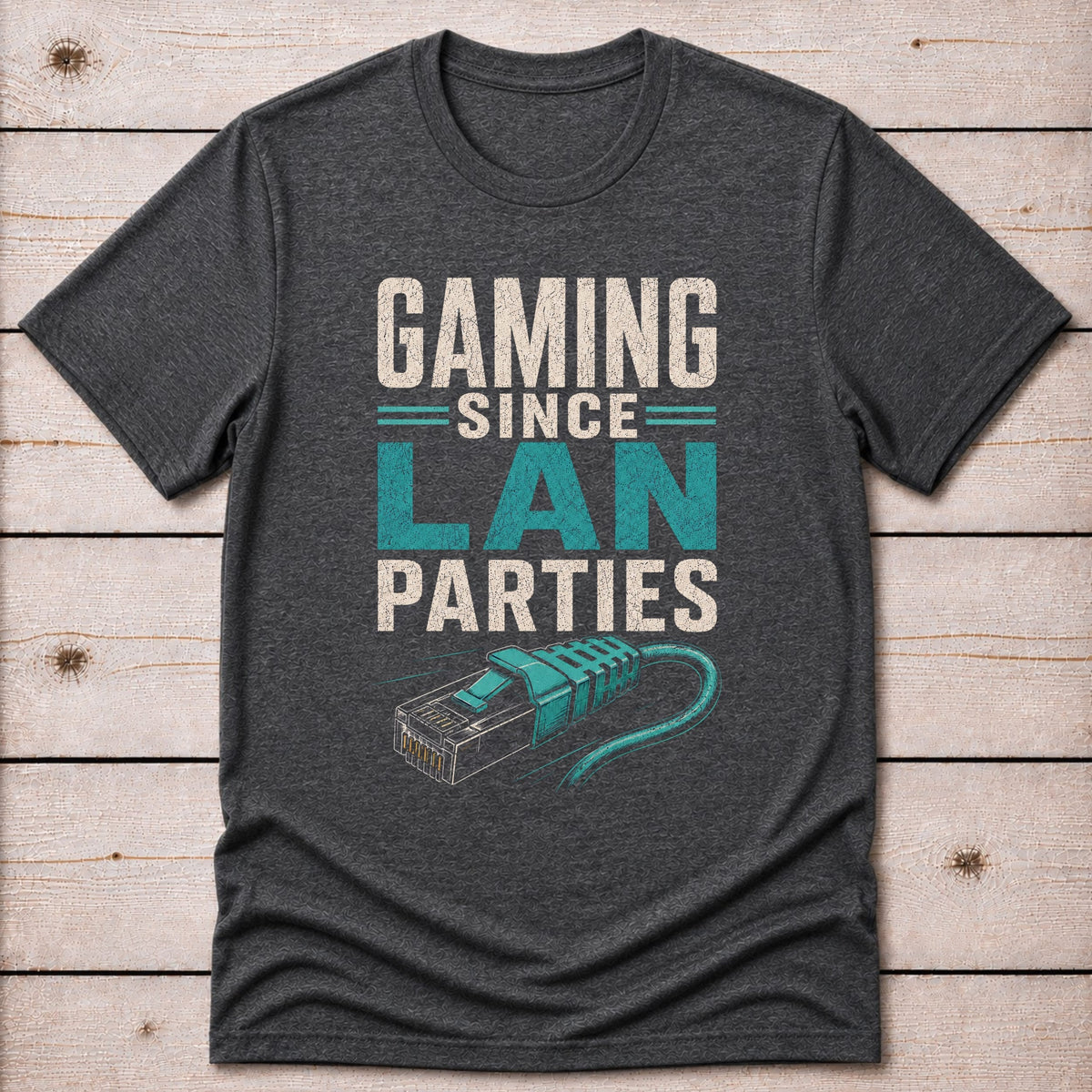 T-Shirt Dark Grey Heather / S LAN Parties T-shirt