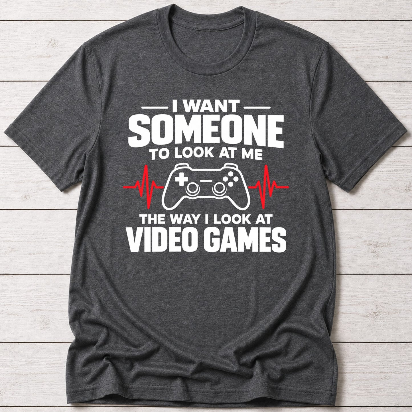 T-Shirt Dark Grey Heather / S Romantic Gamer T-shirt