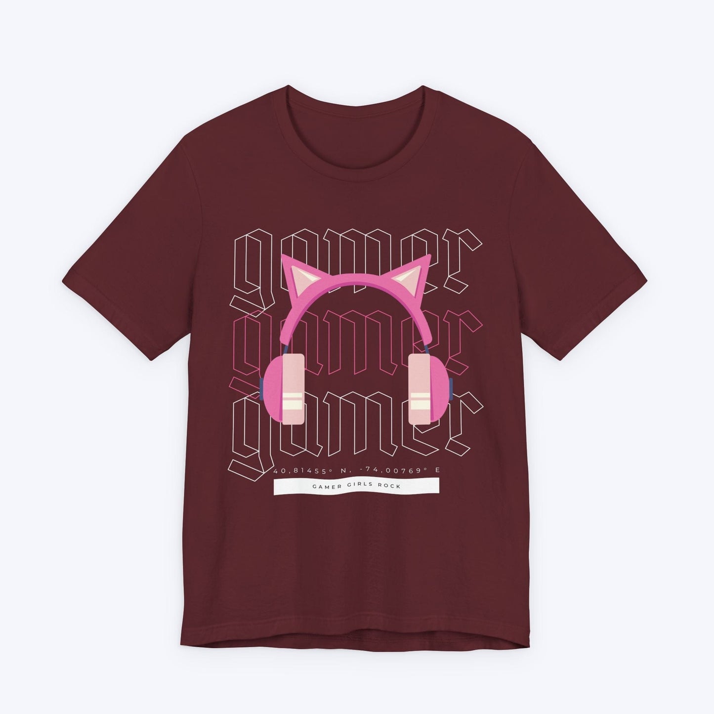 T-Shirt Maroon / S Gamer Girls Rock T-shirt
