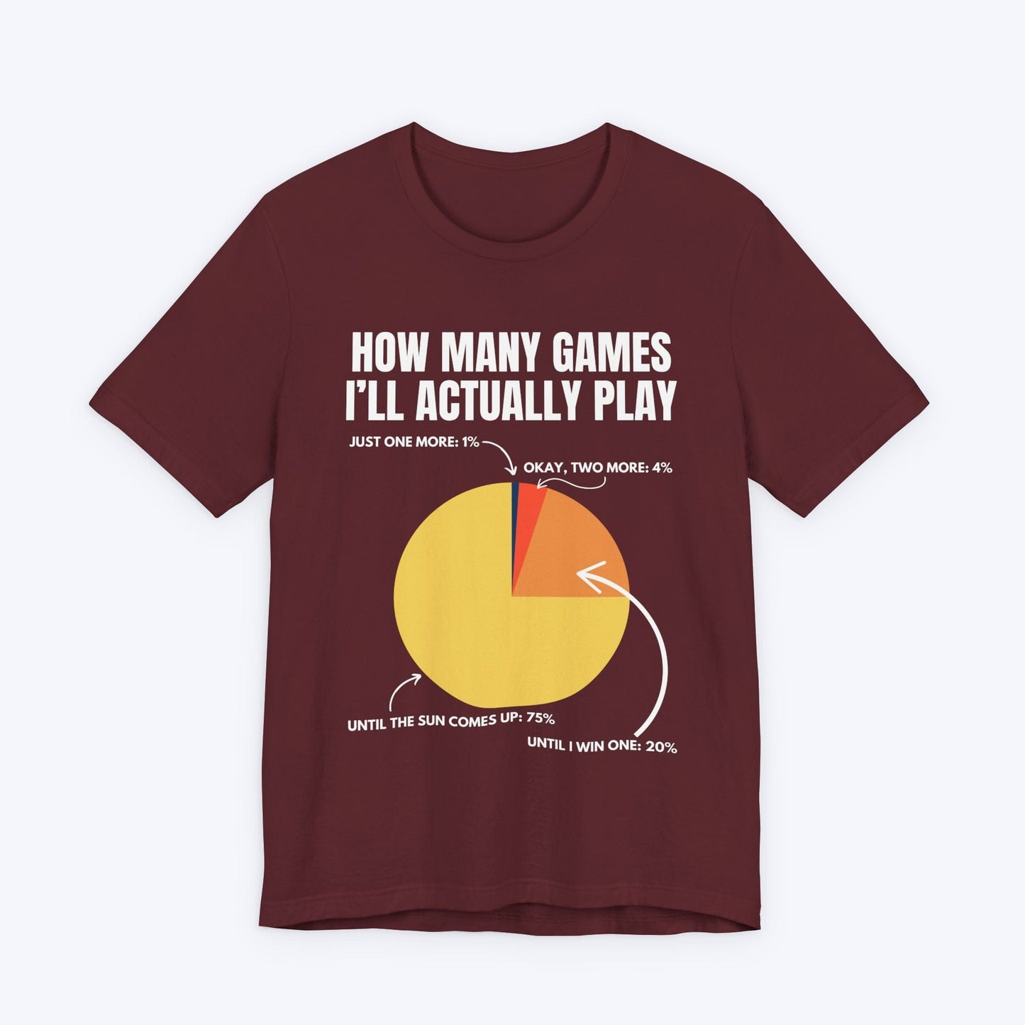 T-Shirt Maroon / S How Many Games I'll Actually Play T-shirt