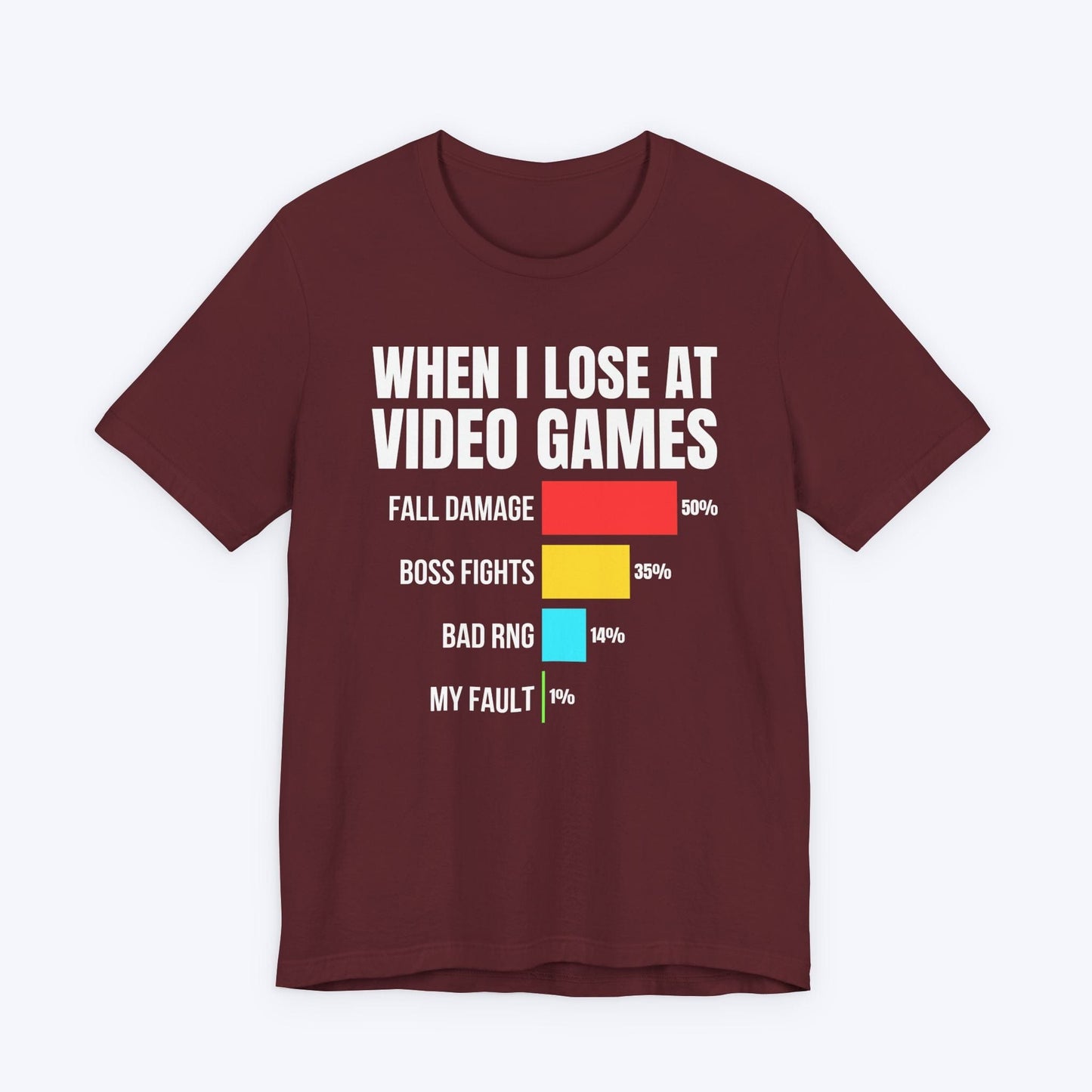 T-Shirt Maroon / S I Blame Fall Damage T-shirt