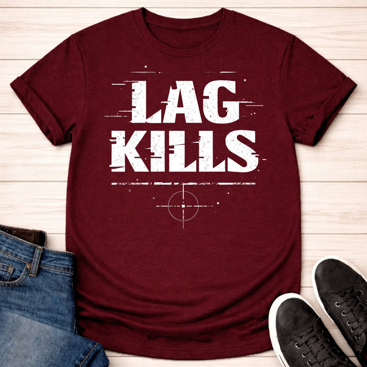 T-Shirt Maroon / S Lagged Out T-shirt