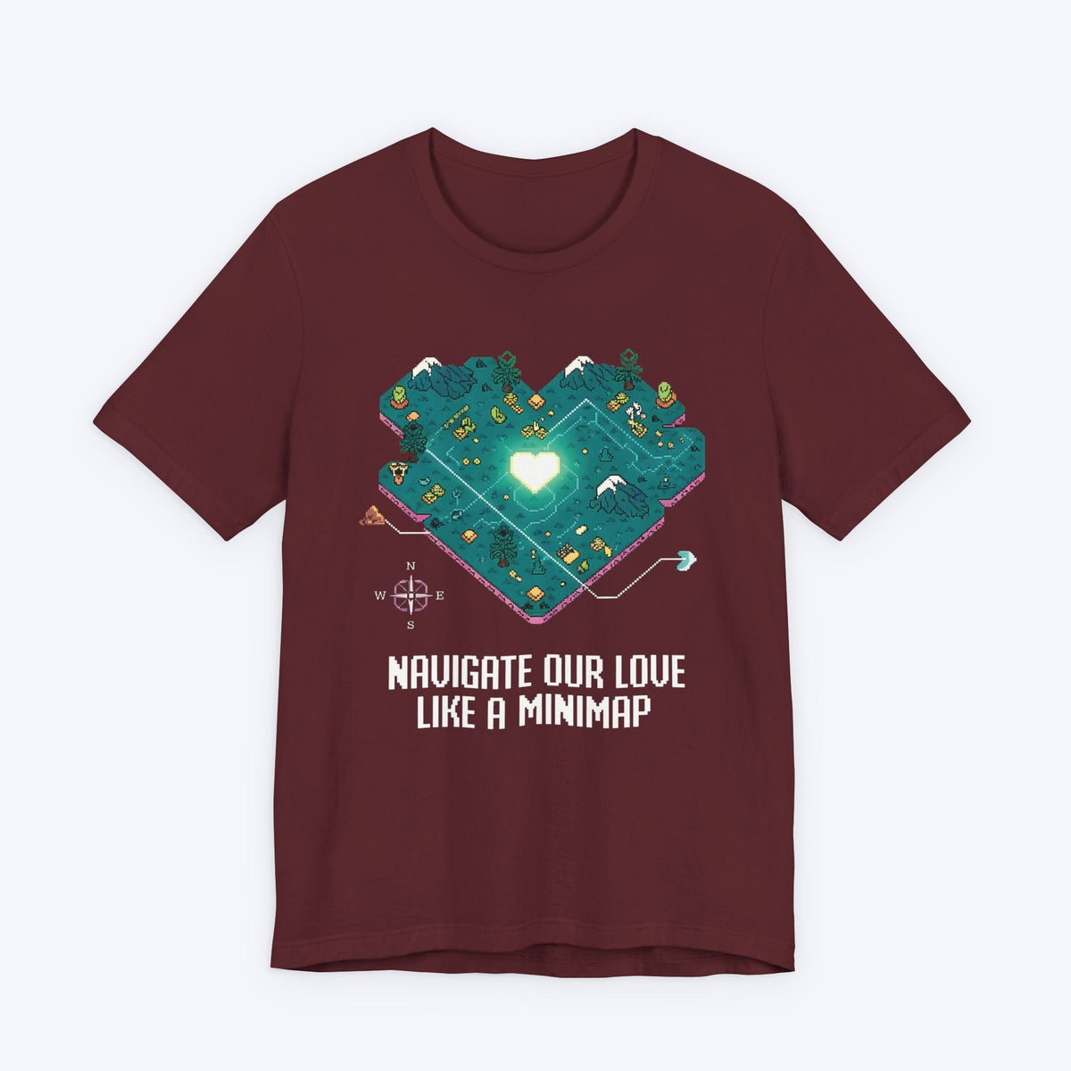 T-Shirt Maroon / S Love Navigator T-shirt