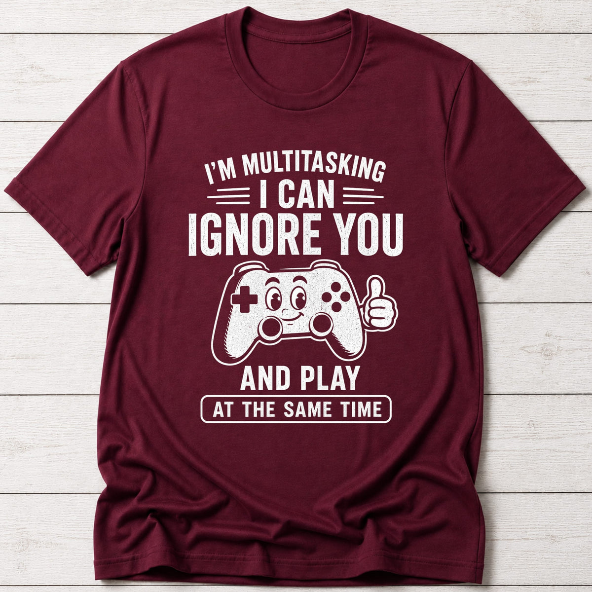 T-Shirt Maroon / S Multitasking T-shirt