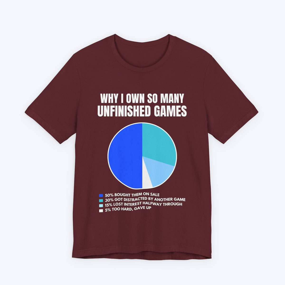 T-Shirt Maroon / S Unfinished Games T-shirt