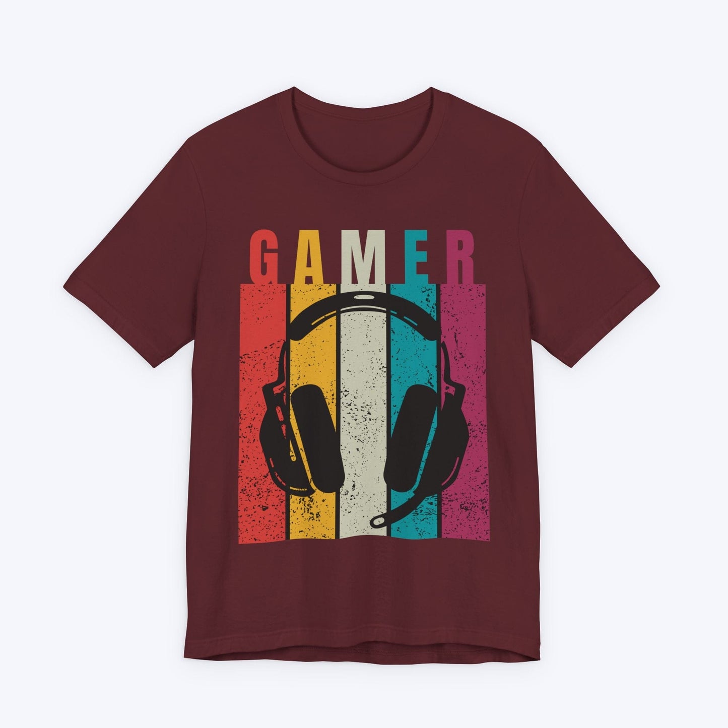 T-Shirt Maroon / S Vintage Gamer (Headset Edition) T-shirt