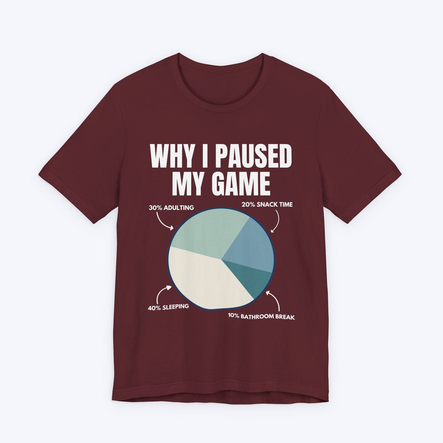 T-Shirt Maroon / S Why I Hit Pause T-shirt