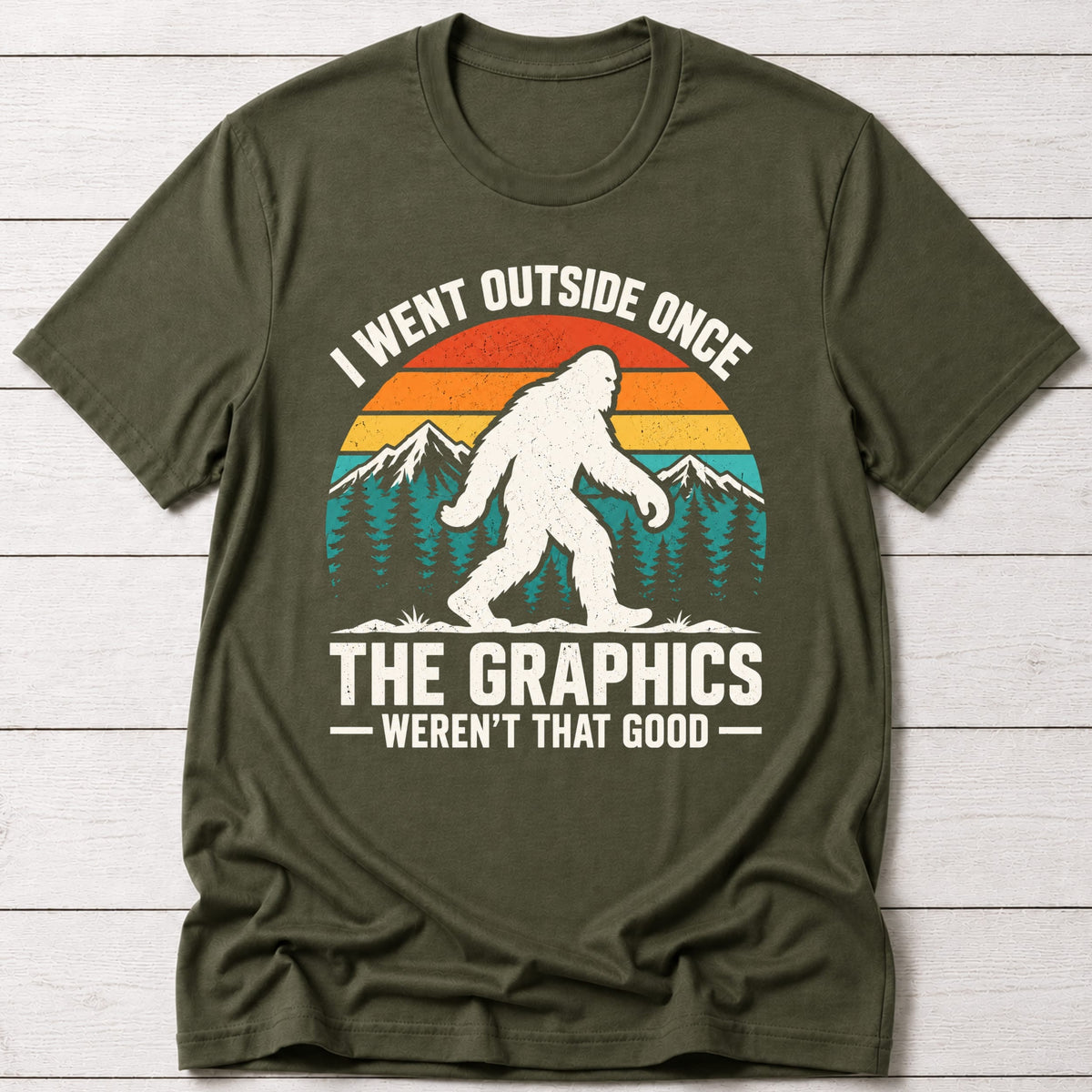 T-Shirt Military Green / S Bigfoots Review T-shirt