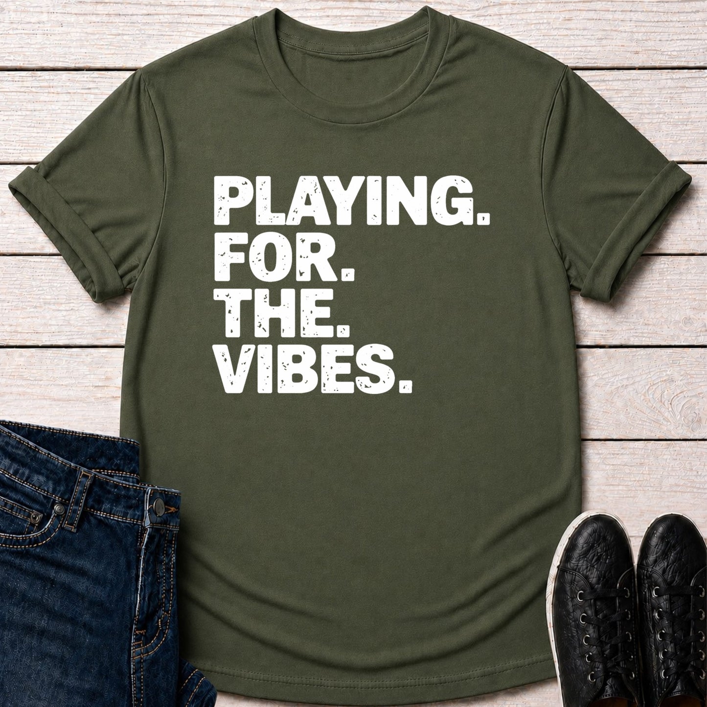 T-Shirt Military Green / S For The Vibes T-shirt