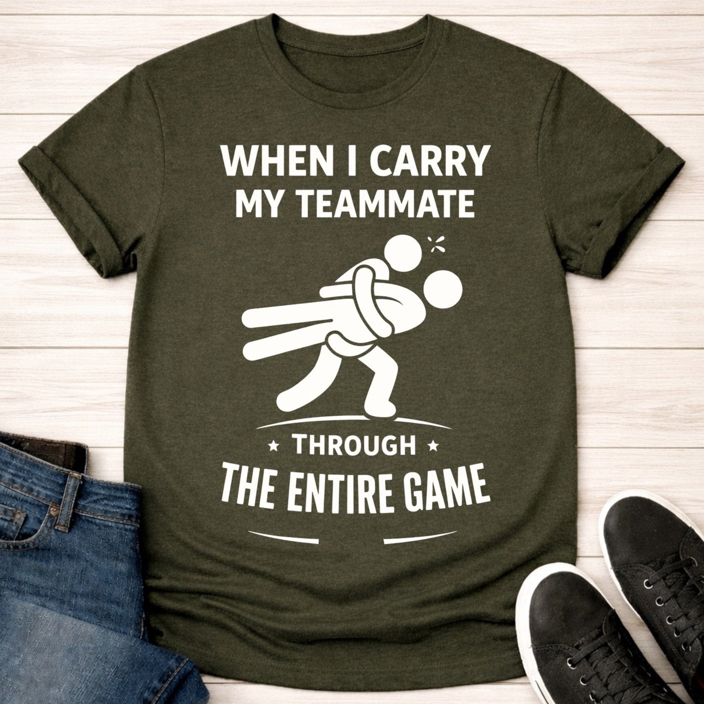 T-Shirt Military Green / S Get Carried T-shirt