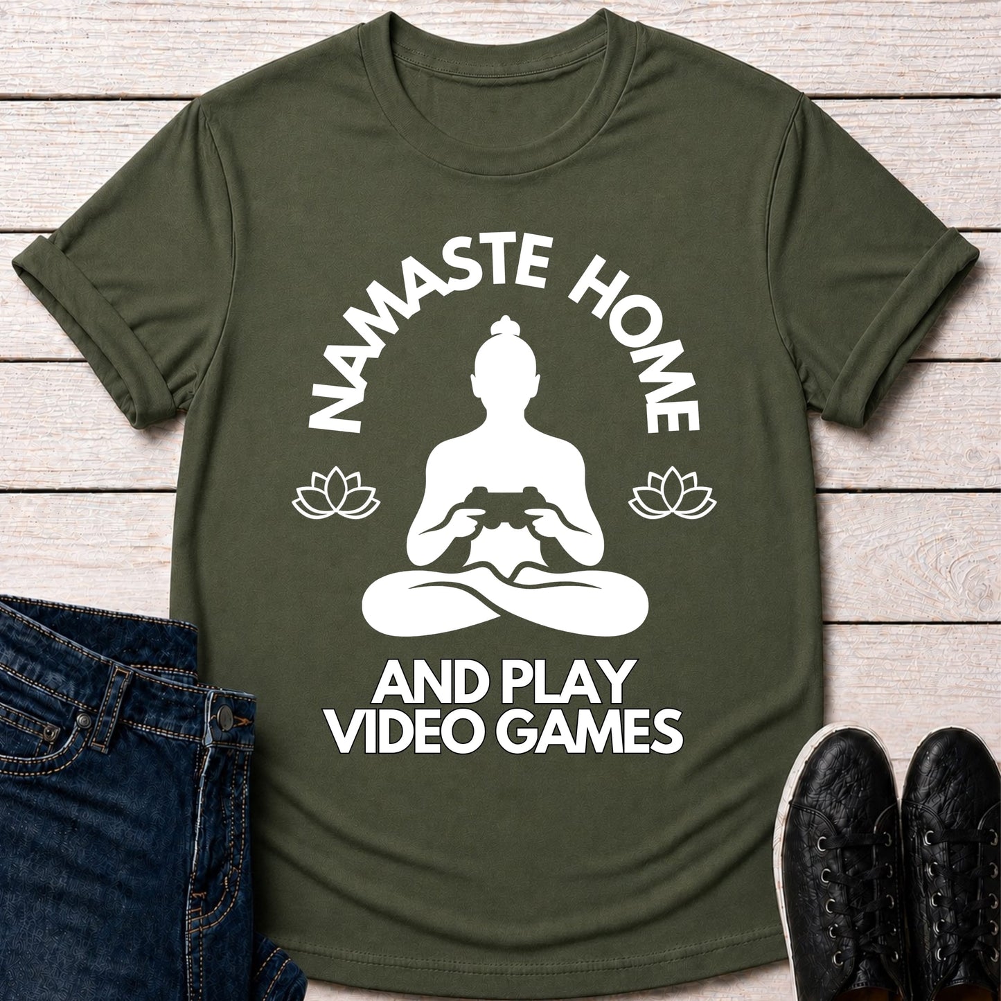 T-Shirt Military Green / S Namaste Home T-shirt