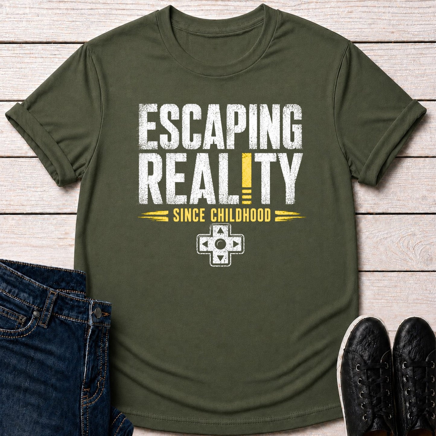 T-Shirt Military Green / S Reality Escape T-Shirt
