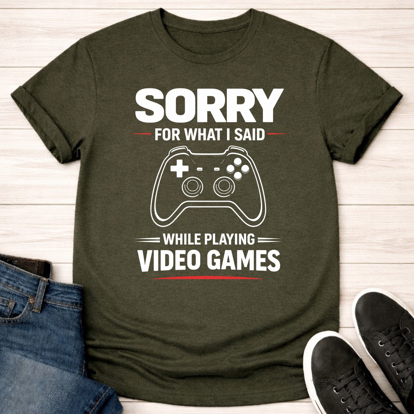 T-Shirt Military Green / S Sorry T-shirt