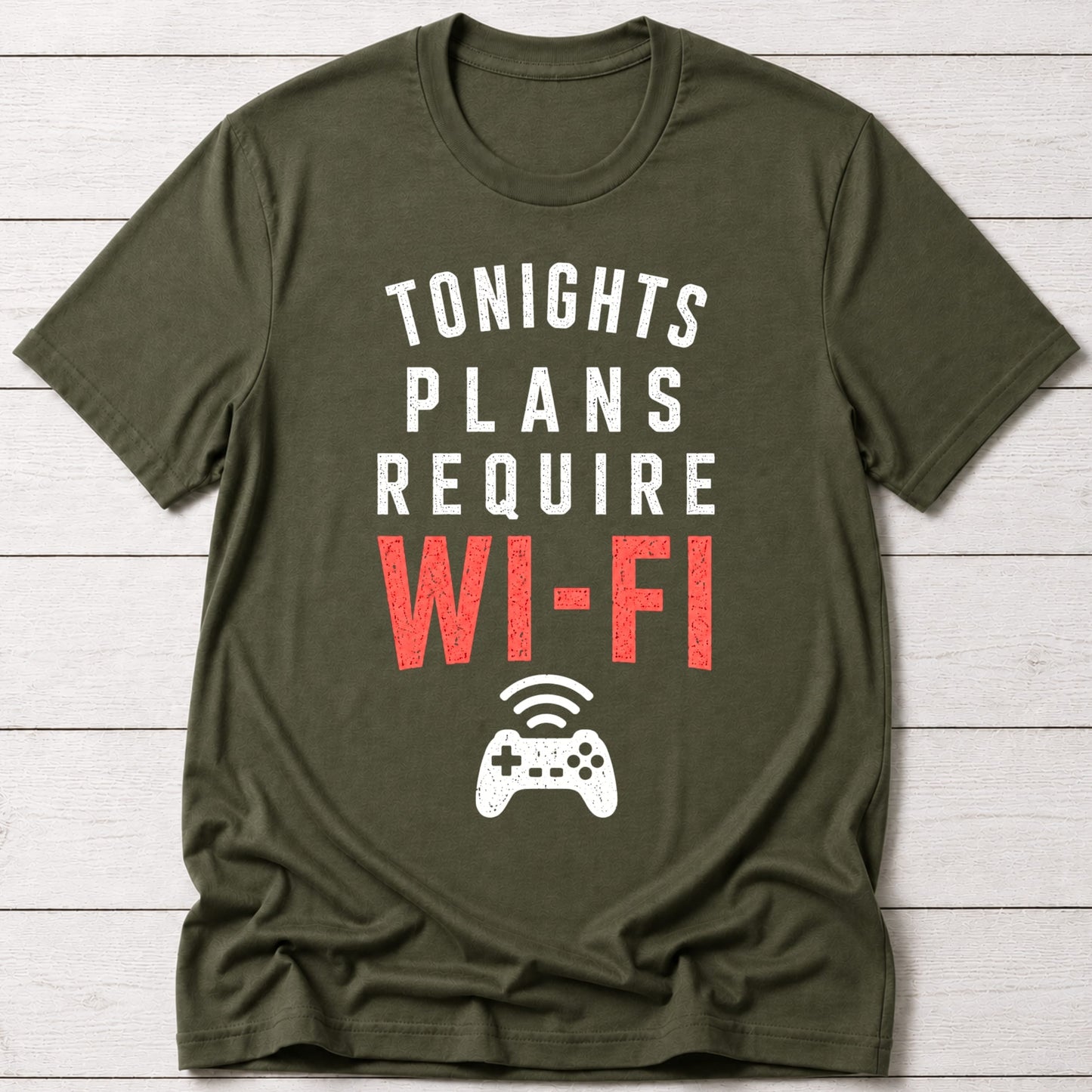 T-Shirt Military Green / S Tonights Plans T-shirt