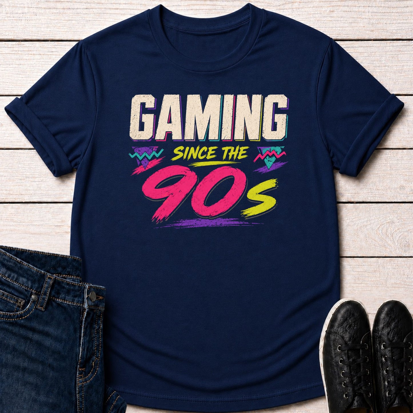 T-Shirt Navy / S 90s Gamer T-shirt