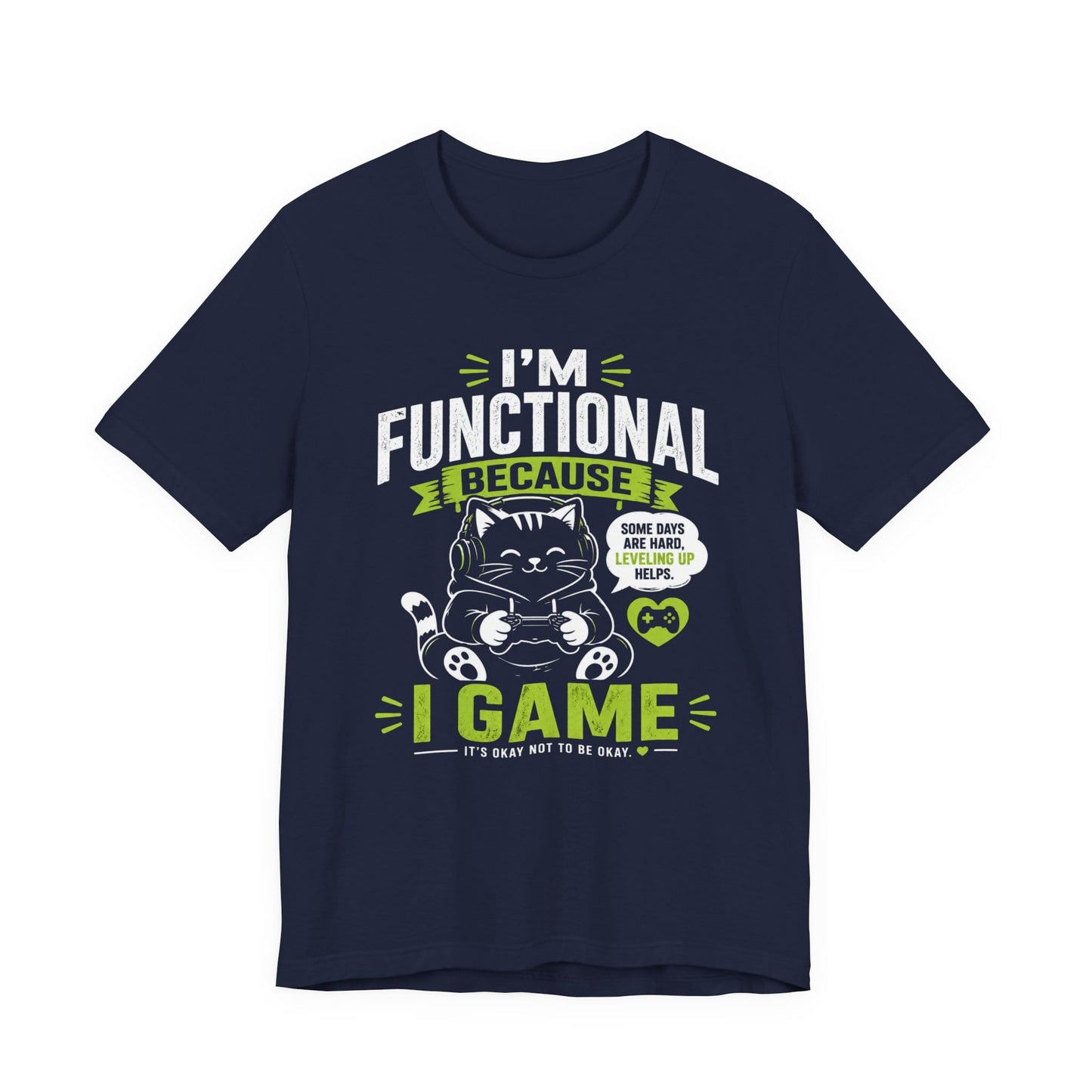 T-Shirt Navy / S Cat Gamer T-shirt