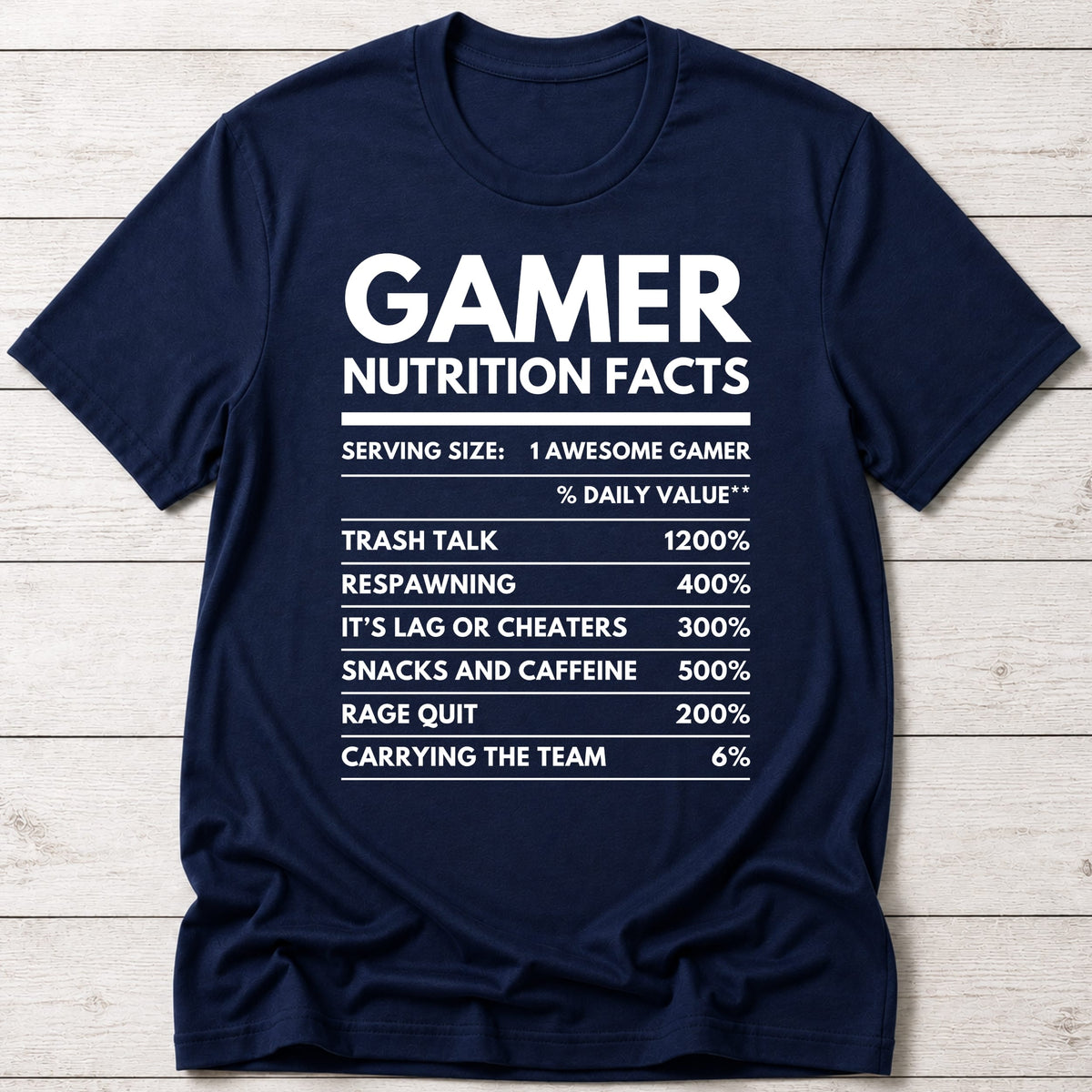 T-Shirt Navy / S Gamer Nutrition T-shirt