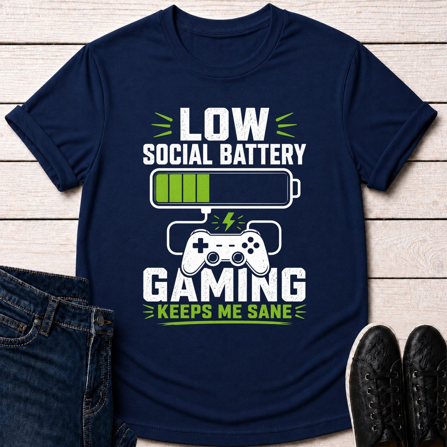 T-Shirt Navy / S Gamer Reset T-shirt