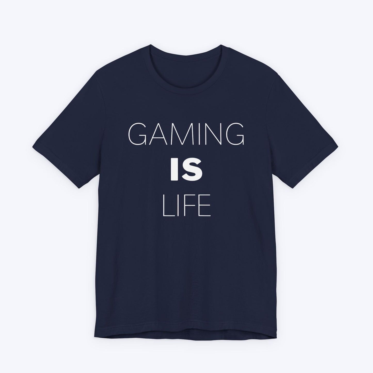 T-Shirt Navy / S Gaming is Life (Borderless) T-shirt