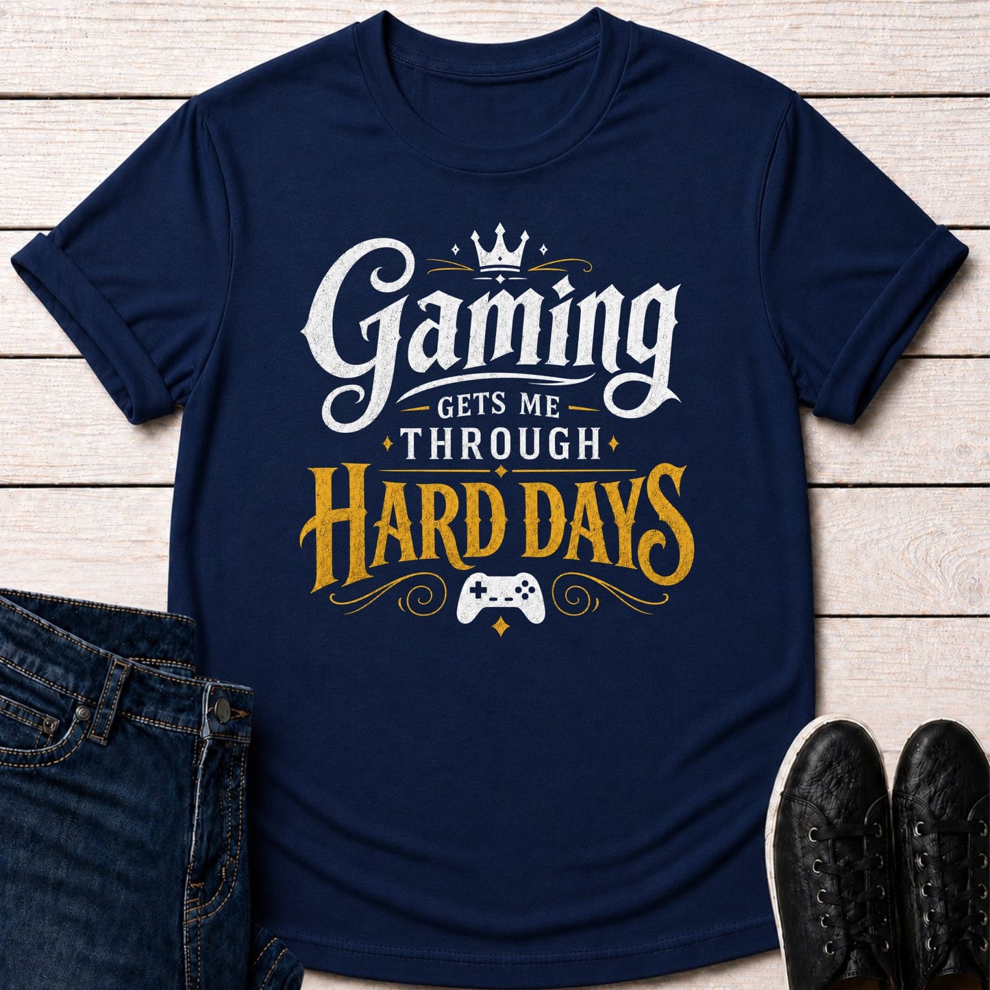 T-Shirt Navy / S Hard Days T-shirt