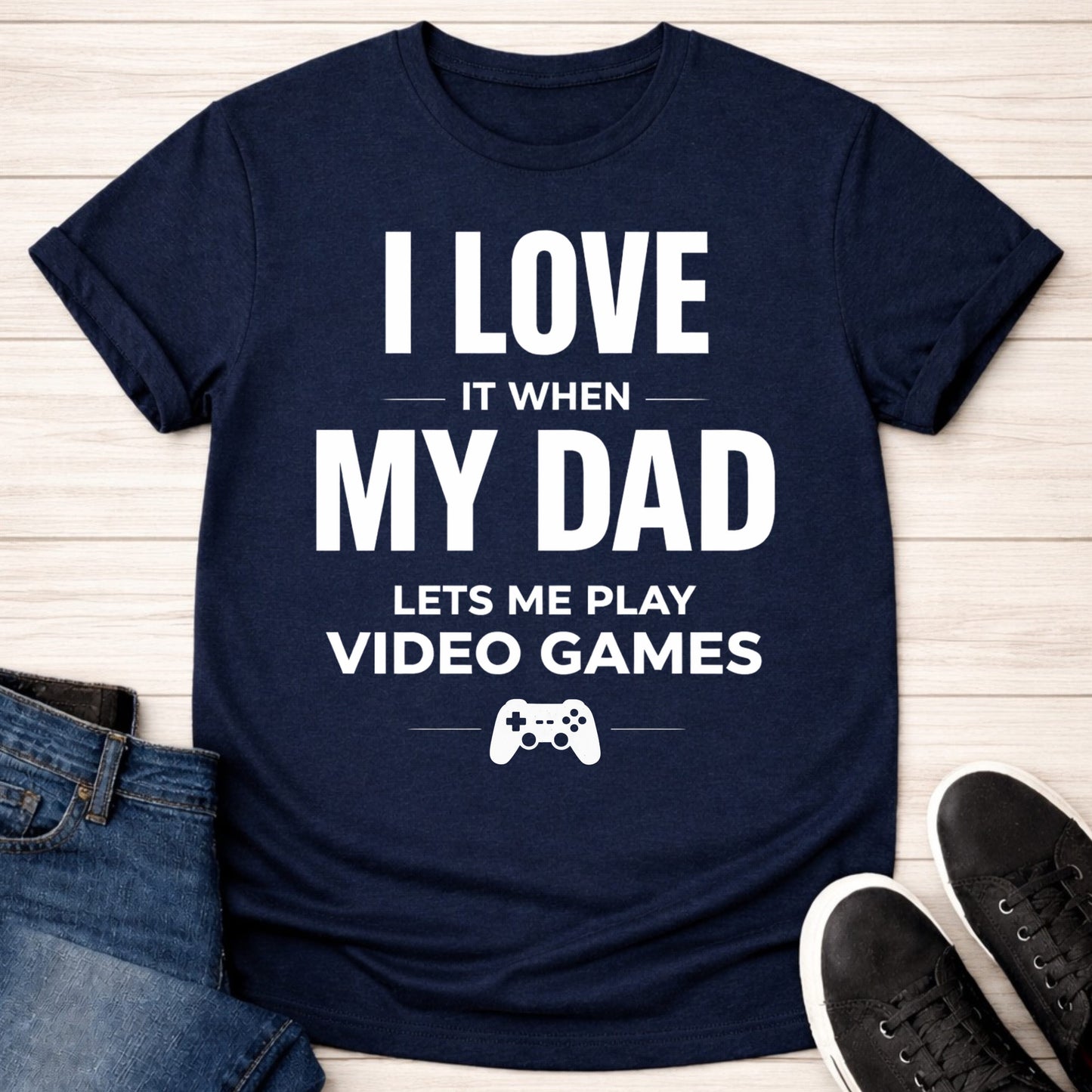 T-Shirt Navy / S I Love My Dad T-shirt