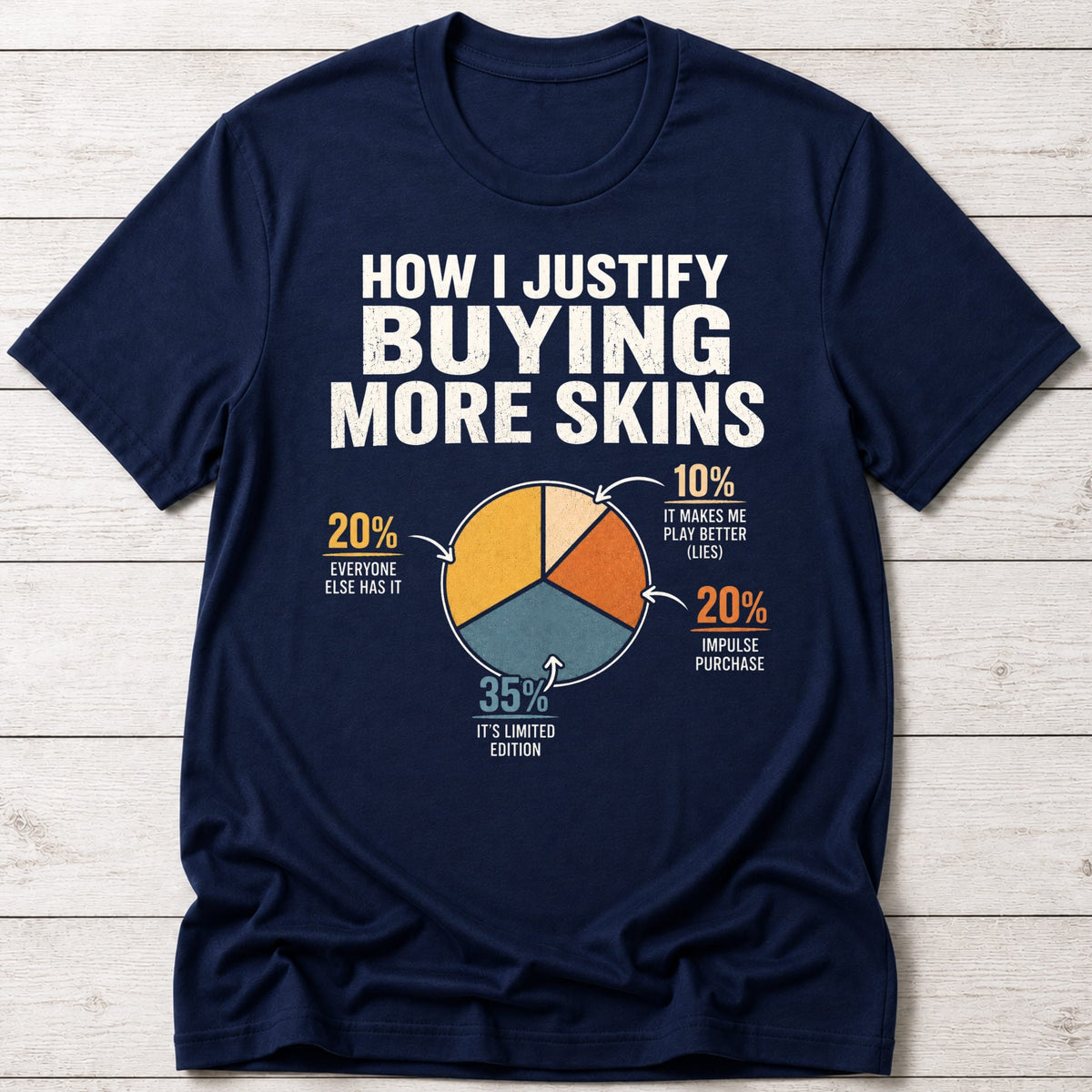 T-Shirt Navy / S More Skins T-shirt
