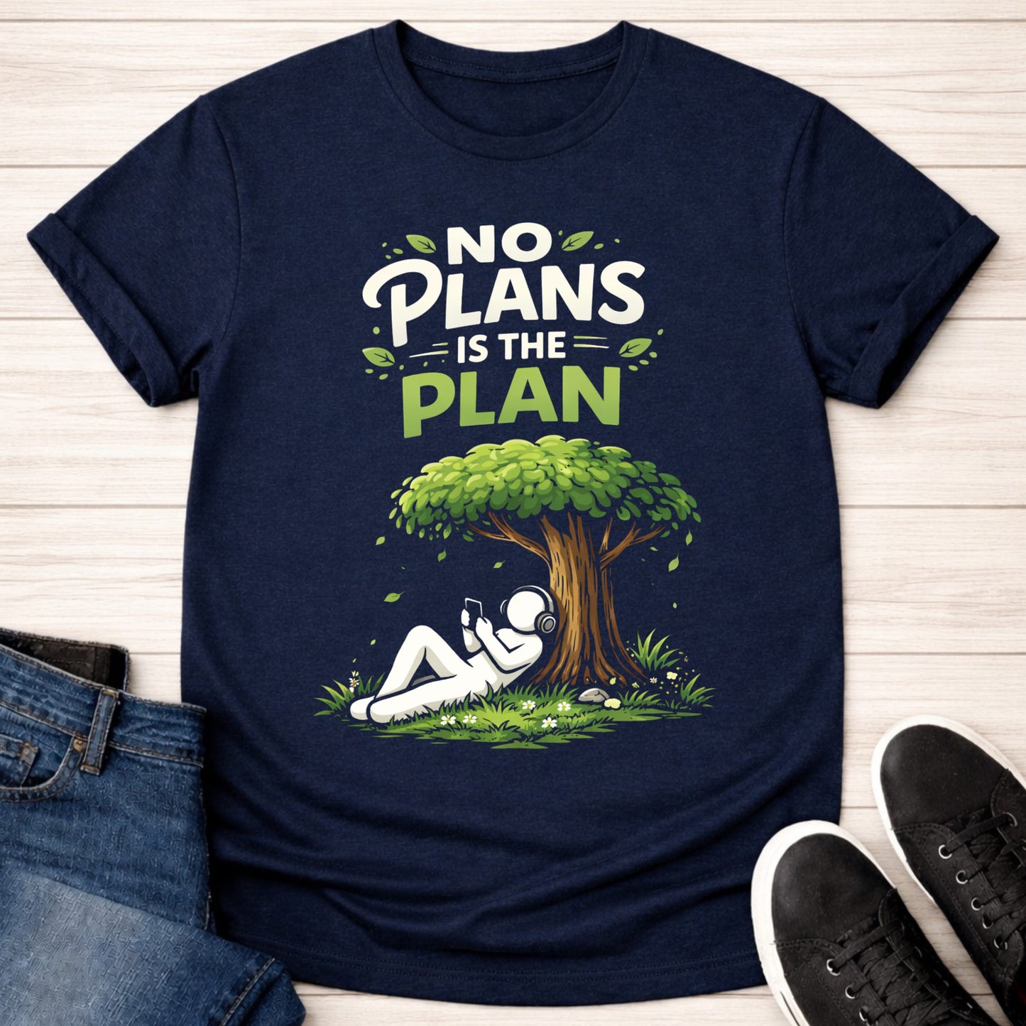 T-Shirt Navy / S No Plans T-shirt