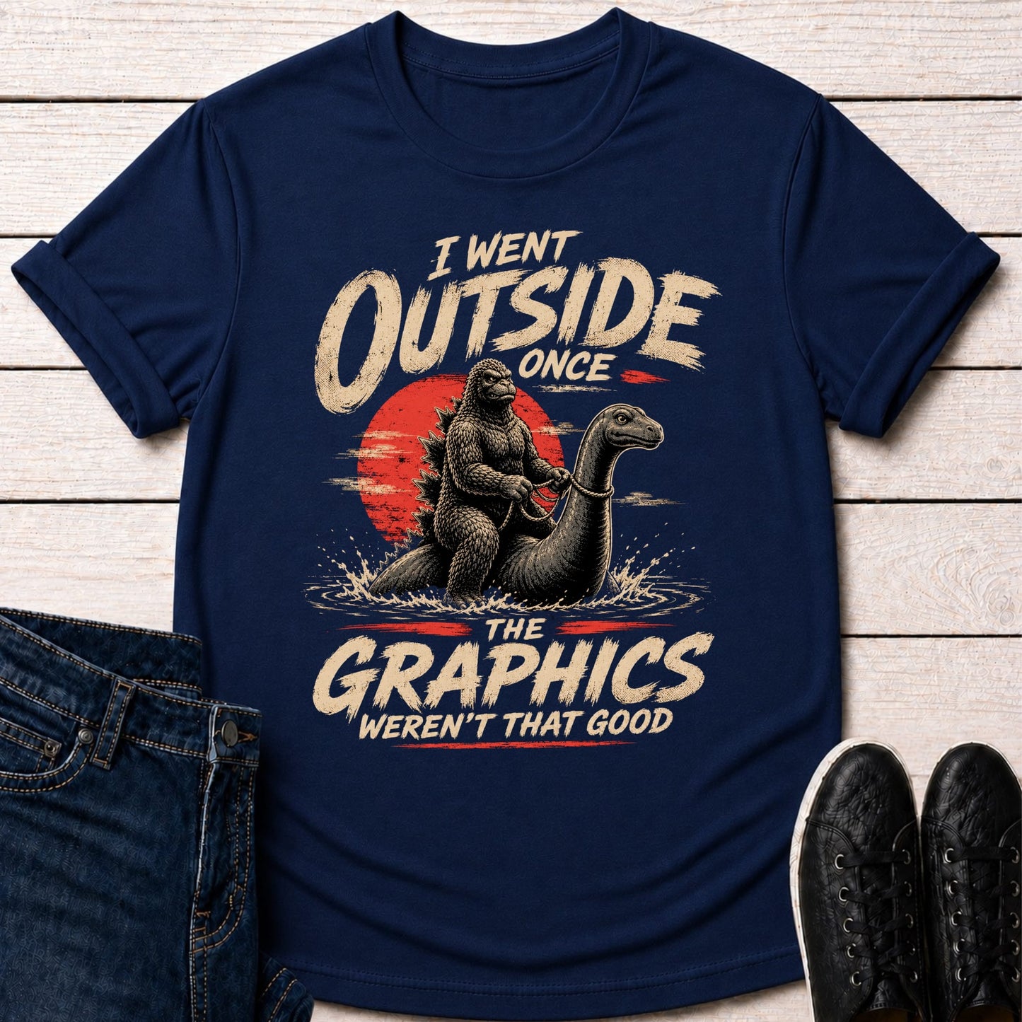 T-Shirt Navy / S Outside Once T-shirt