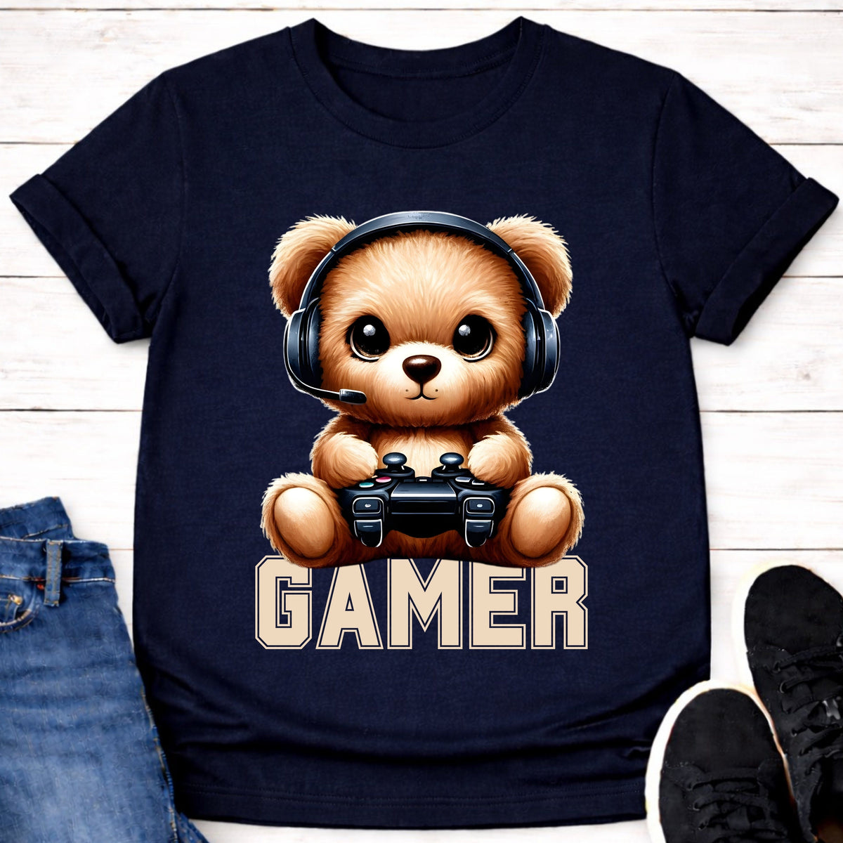 T-Shirt Navy / S Paws and Play T-shirt