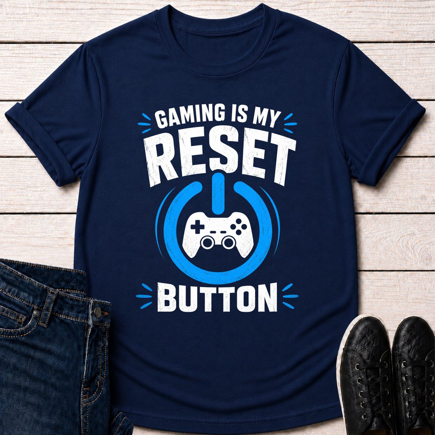 T-Shirt Navy / S Reset Mode T-shirt