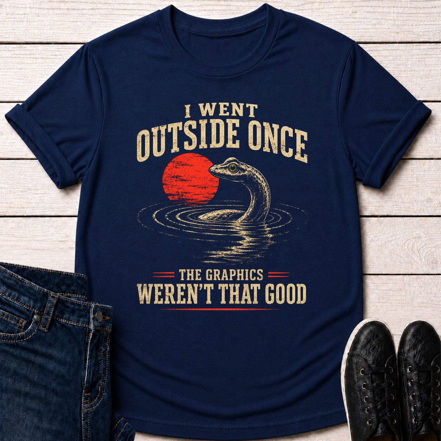T-Shirt Navy / S Retro Graphics T-shirt