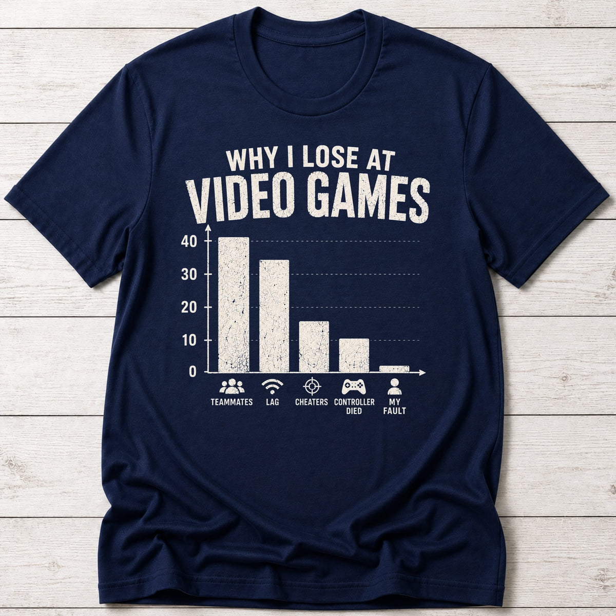 T-Shirt Navy / S Their Fault T-shirt