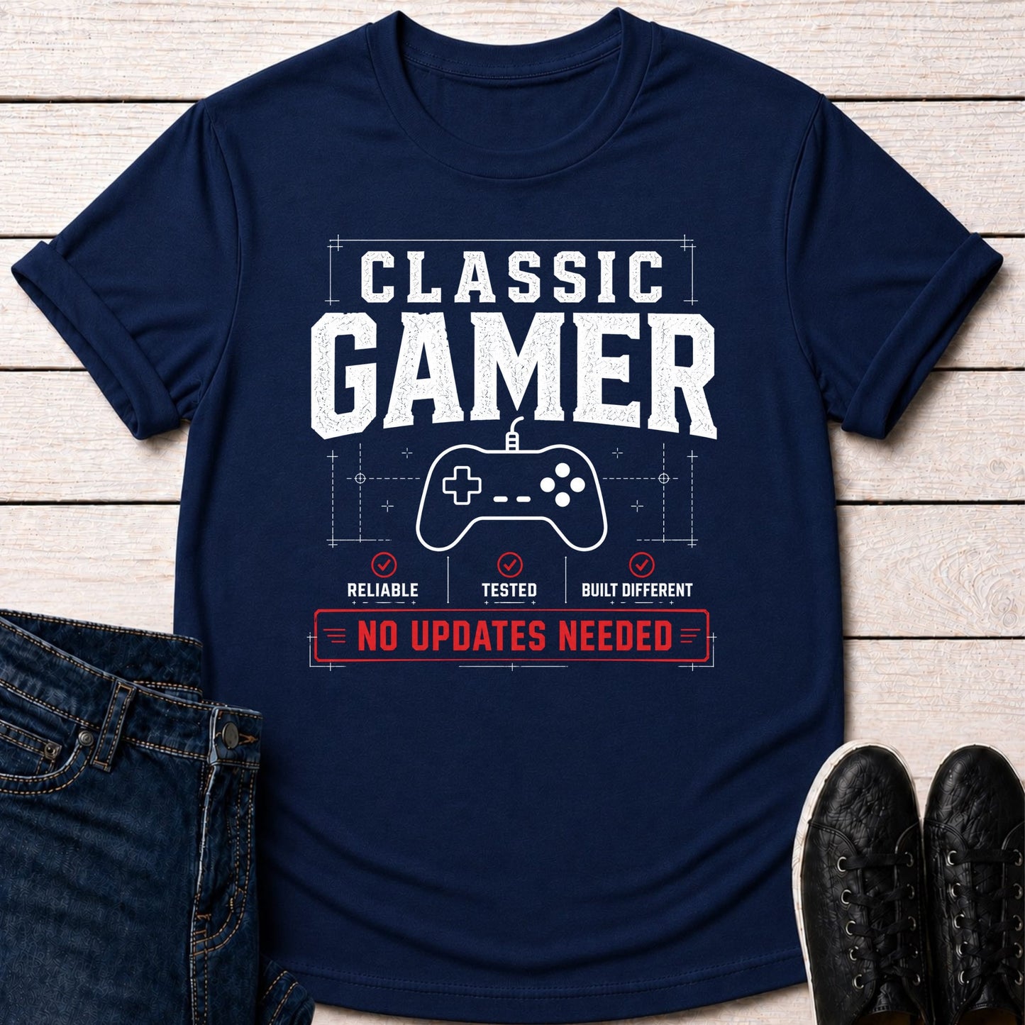 T-Shirt Navy / S Update Free T-shirt
