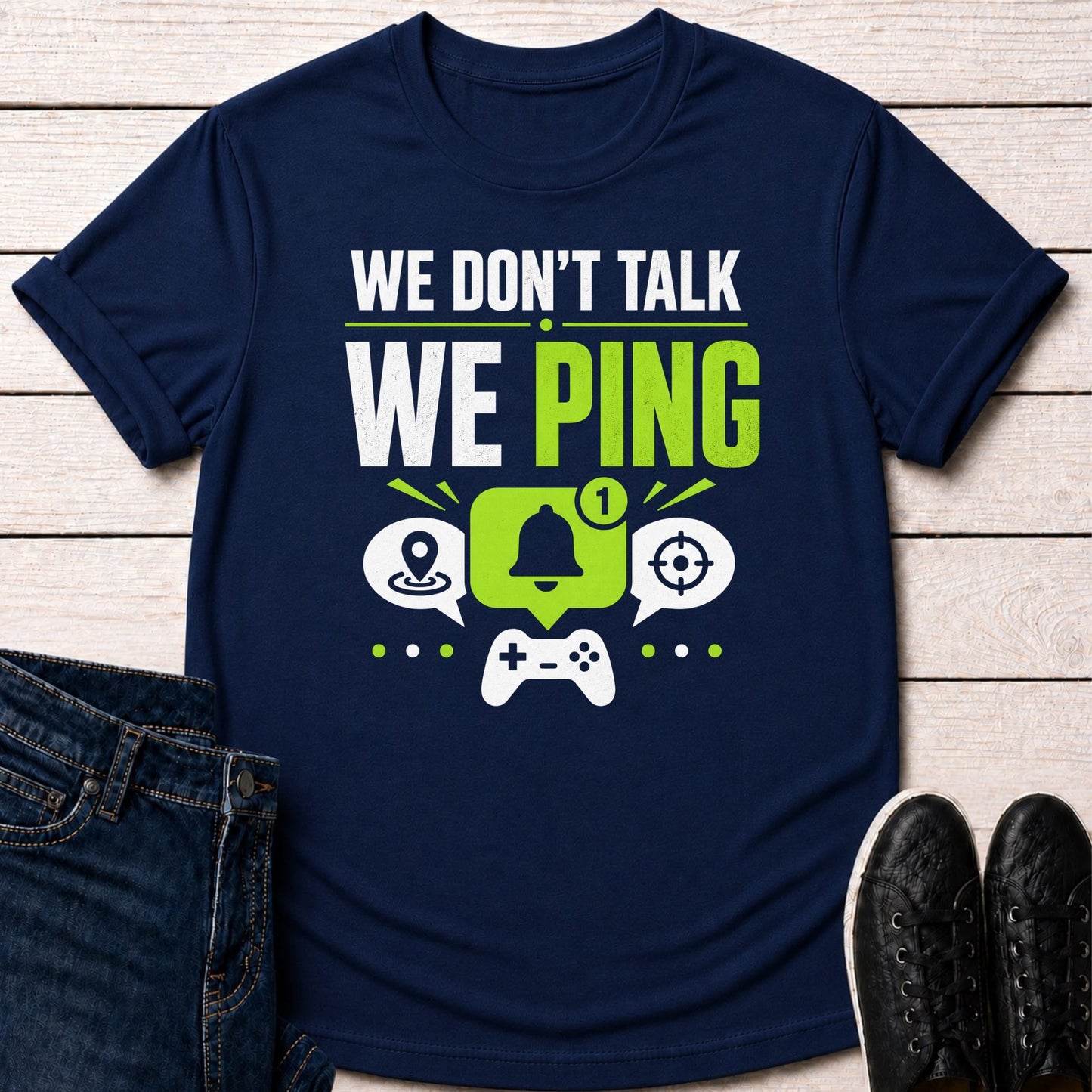 T-Shirt Navy / S We Ping T-shirt