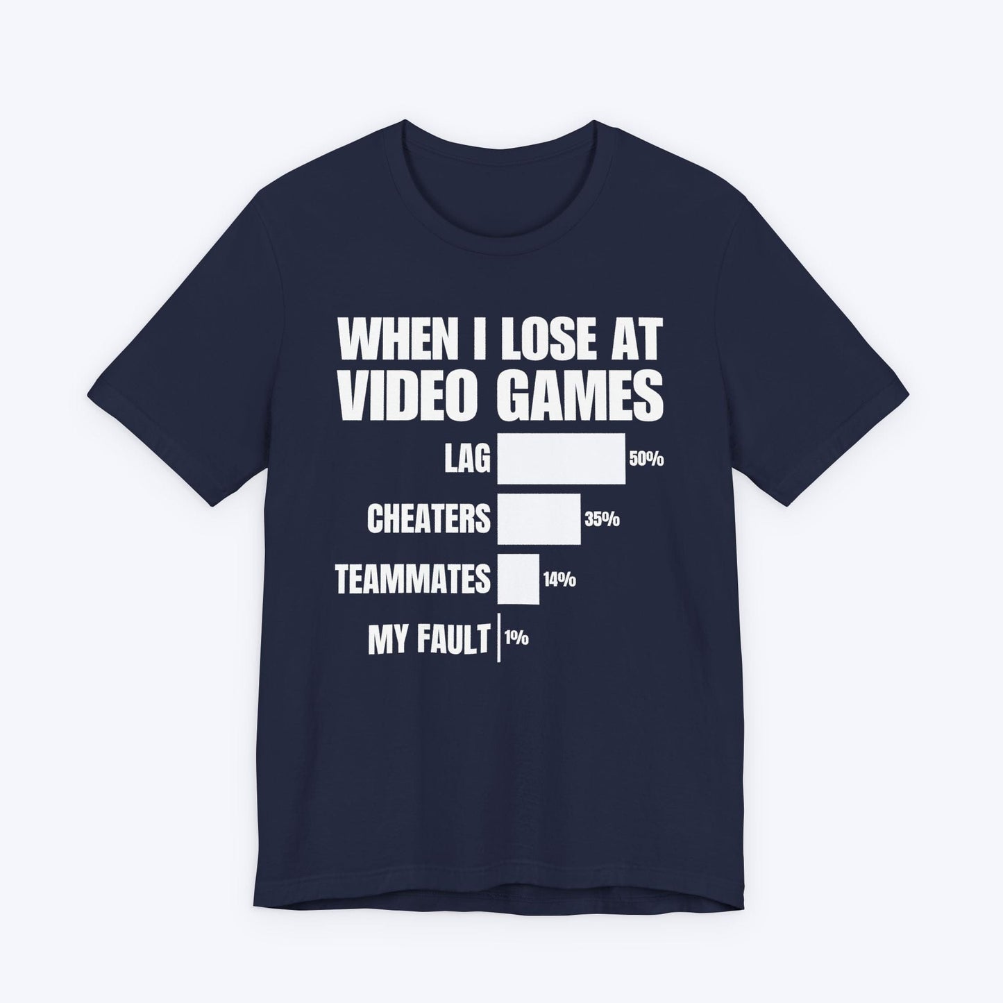 T-Shirt Navy / S When I Lose at Video Games T-shirt