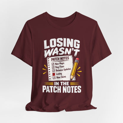 Patch Notes T-shirt