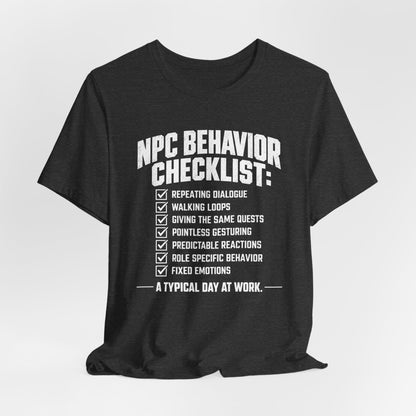 NPC Checklist T-shirt
