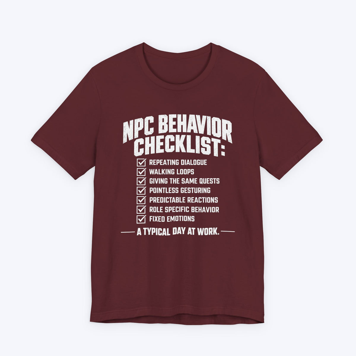 NPC Checklist T-shirt