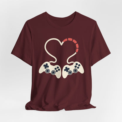 2 Gamers 1 Heart T-shirt