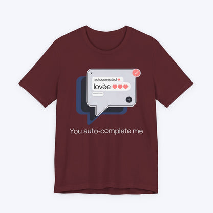 T-Shirt Auto-Complete in Progress T-shirt