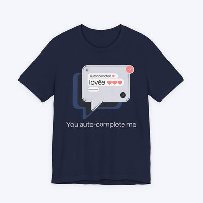 T-Shirt Auto-Complete in Progress T-shirt