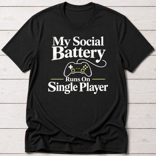 T-Shirt Black / M Social Battery T-shirt