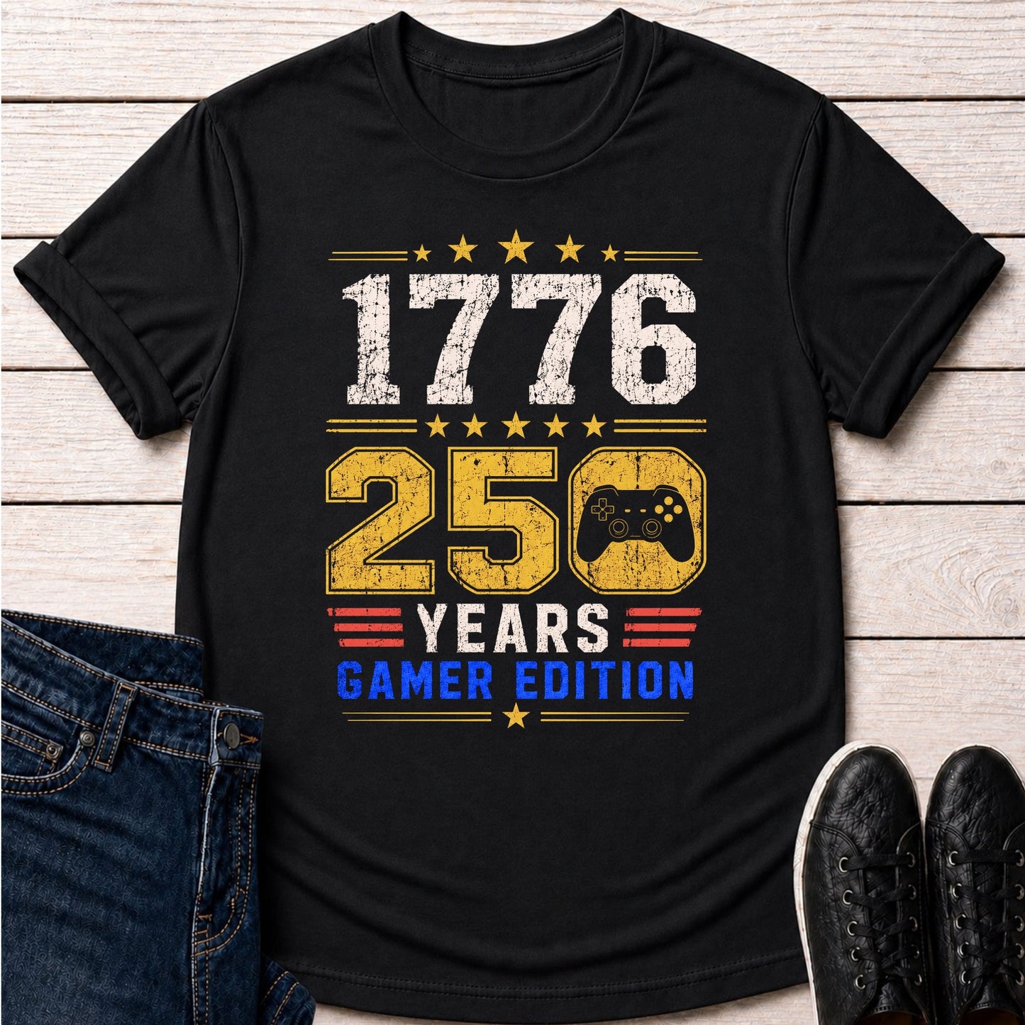 T-Shirt Black / S 250 Years Gamer T-shirt