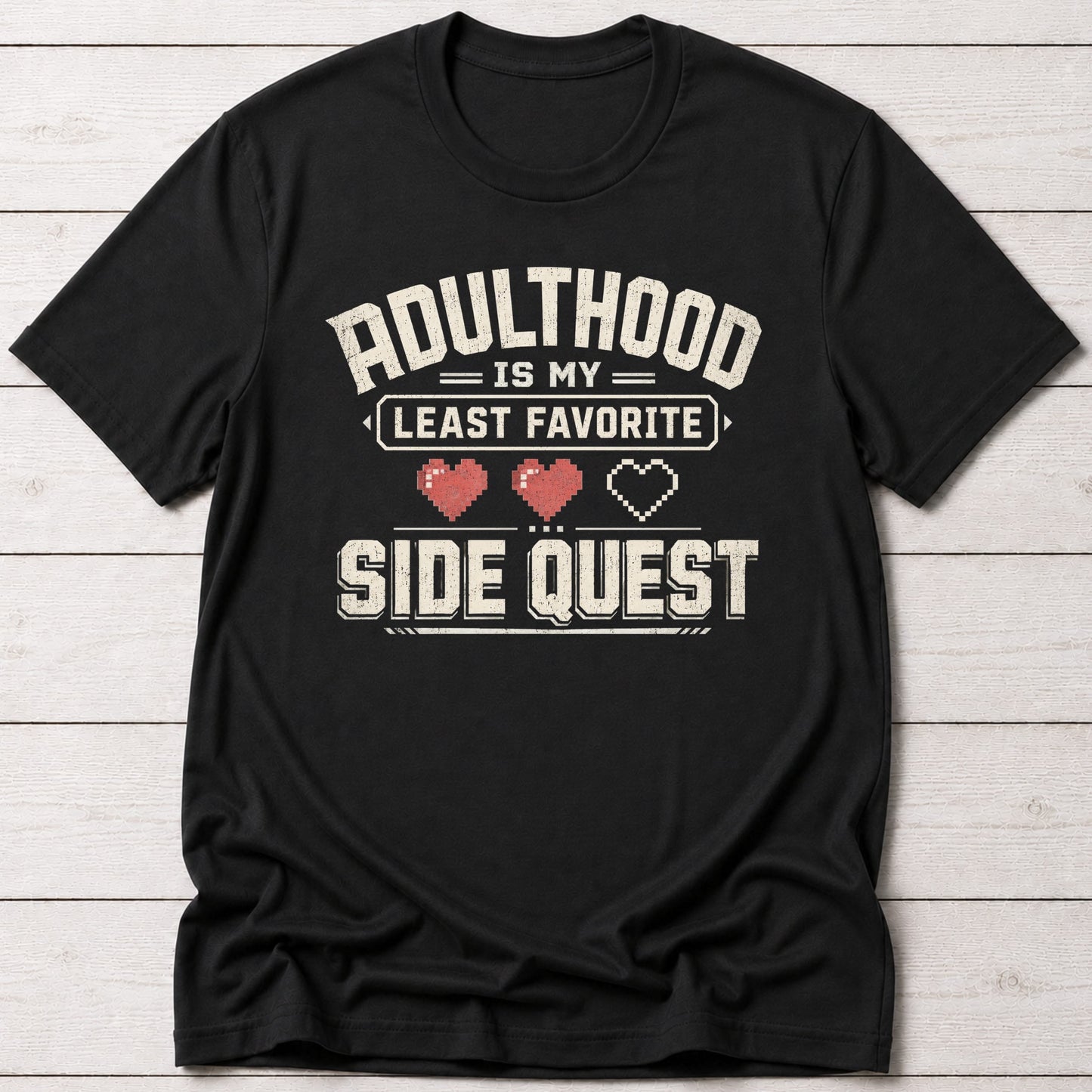 T-Shirt Black / S Adulting Quest T-Shirt